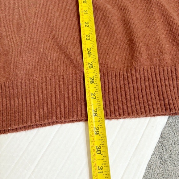 J. Crew Factory Supersoft Lambswool-Blend Crewneck Sweater Size XL Brown AA027 - Picture 13 of 13